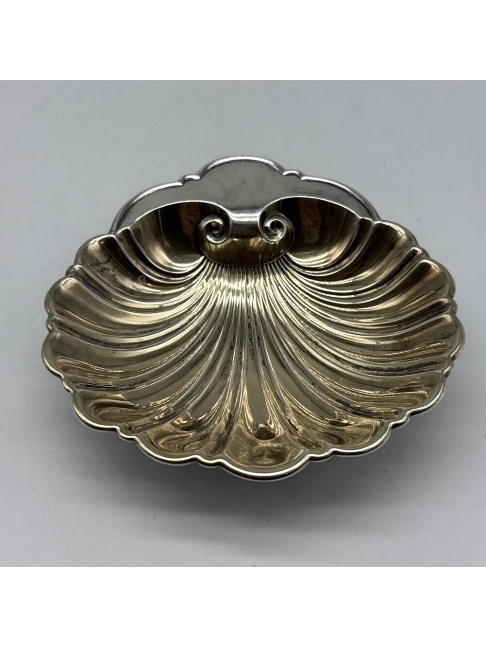 Gorham: Sterling 10 Vintage 94 Grams Gorham Scallop Shell 5x5 - Picture 5 of 8